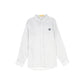 LE BOURDON GREY/WHITE COLLAR BLOUSE