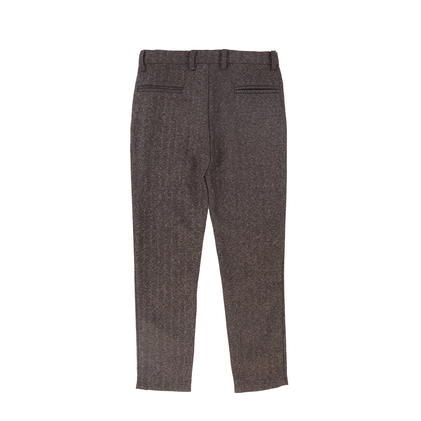 LE BOURDON BROWN TEXTURED PANTS