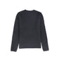 BACE COLLECTION GREY TEXTURED CROCHET KNIT SWEATER