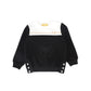 LE BOURDON BLACK/WHITE COLOR BLOCK BEE SWEATSHIRT
