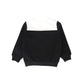 LE BOURDON BLACK/WHITE COLOR BLOCK BEE SWEATSHIRT