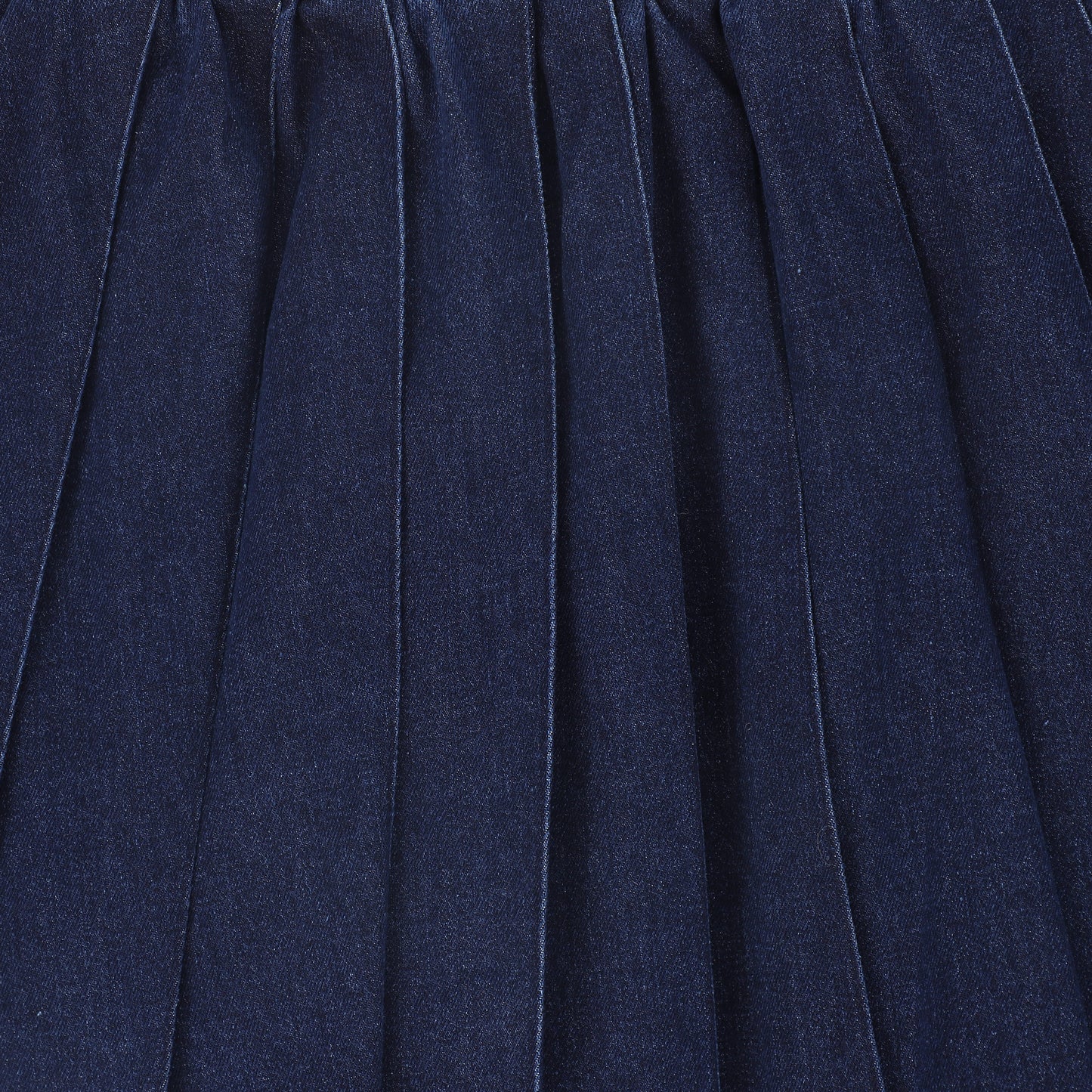 BAMBOO BLUE DENIM PLEATED SKIRT