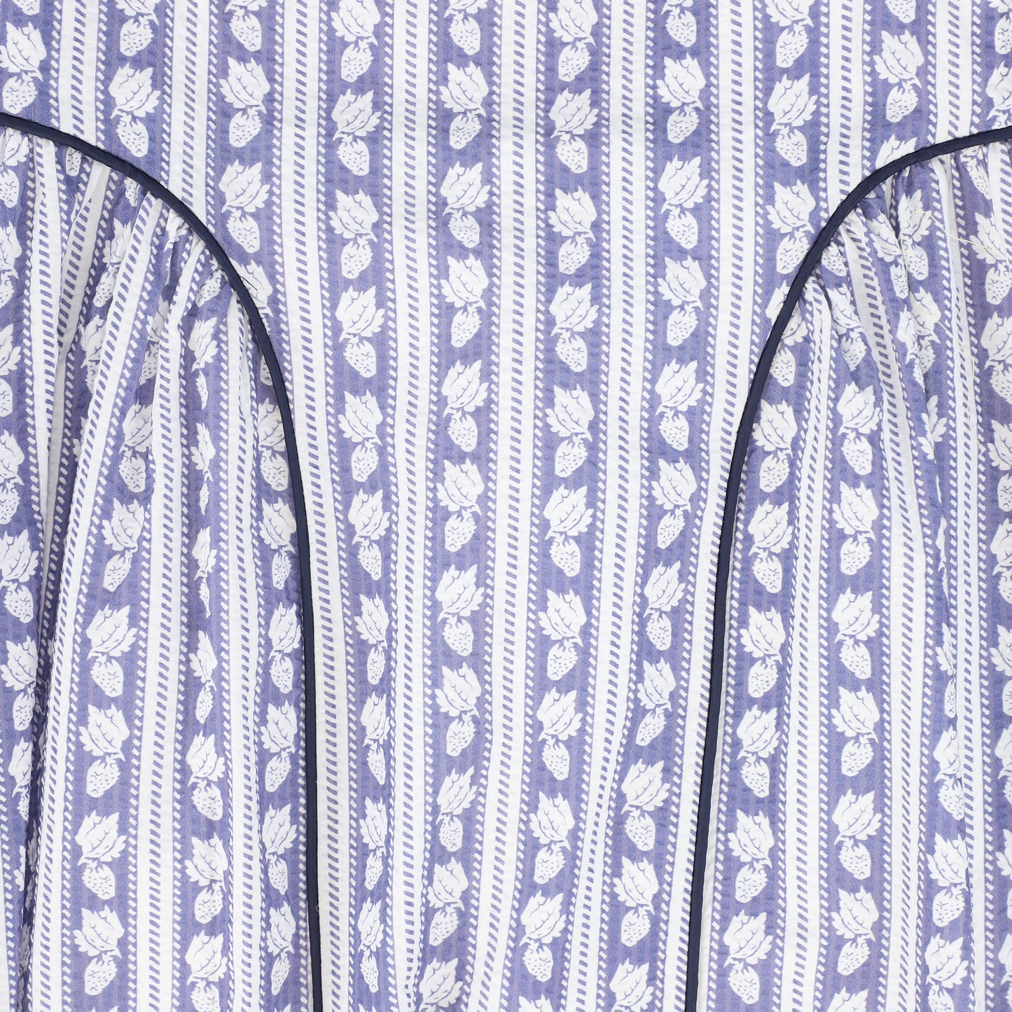 VALENTINA BLUE SEERSUCKER PRINTED SKIRT [FINAL SALE]