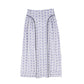 VALENTINA BLUE SEERSUCKER PRINTED SKIRT [FINAL SALE]