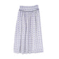 VALENTINA BLUE SEERSUCKER PRINTED SKIRT [FINAL SALE]
