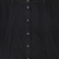 VALENTINA BLACK DENIM PANELED BUTTON SKIRT