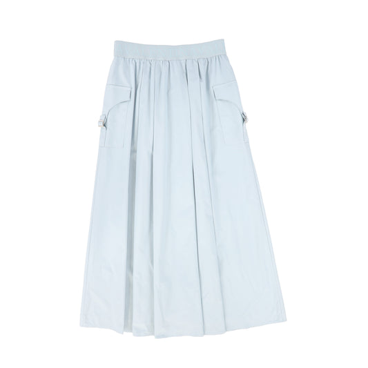 VALENTINA LIGHT BLUE PLEATED CARGO SKIRT