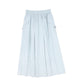 VALENTINA LIGHT BLUE PLEATED CARGO SKIRT