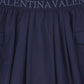 VALENTINA NAVY PLEATED CARGO SKIRT
