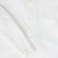 LE BOURDON WHITE TEXTURED BUTTON BLOUSE