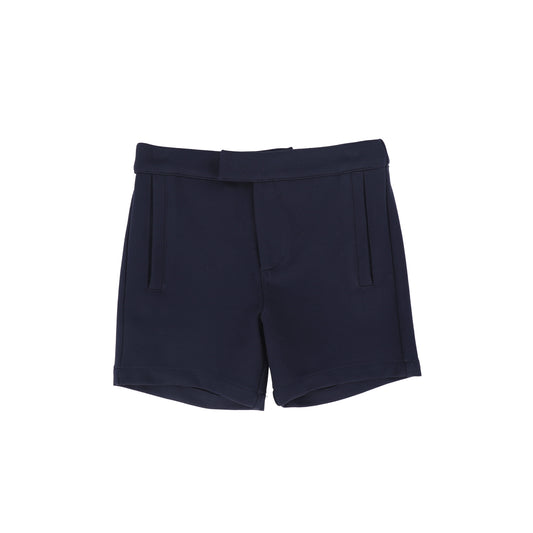 LE BOURDON NAVY PONTE SHORTS