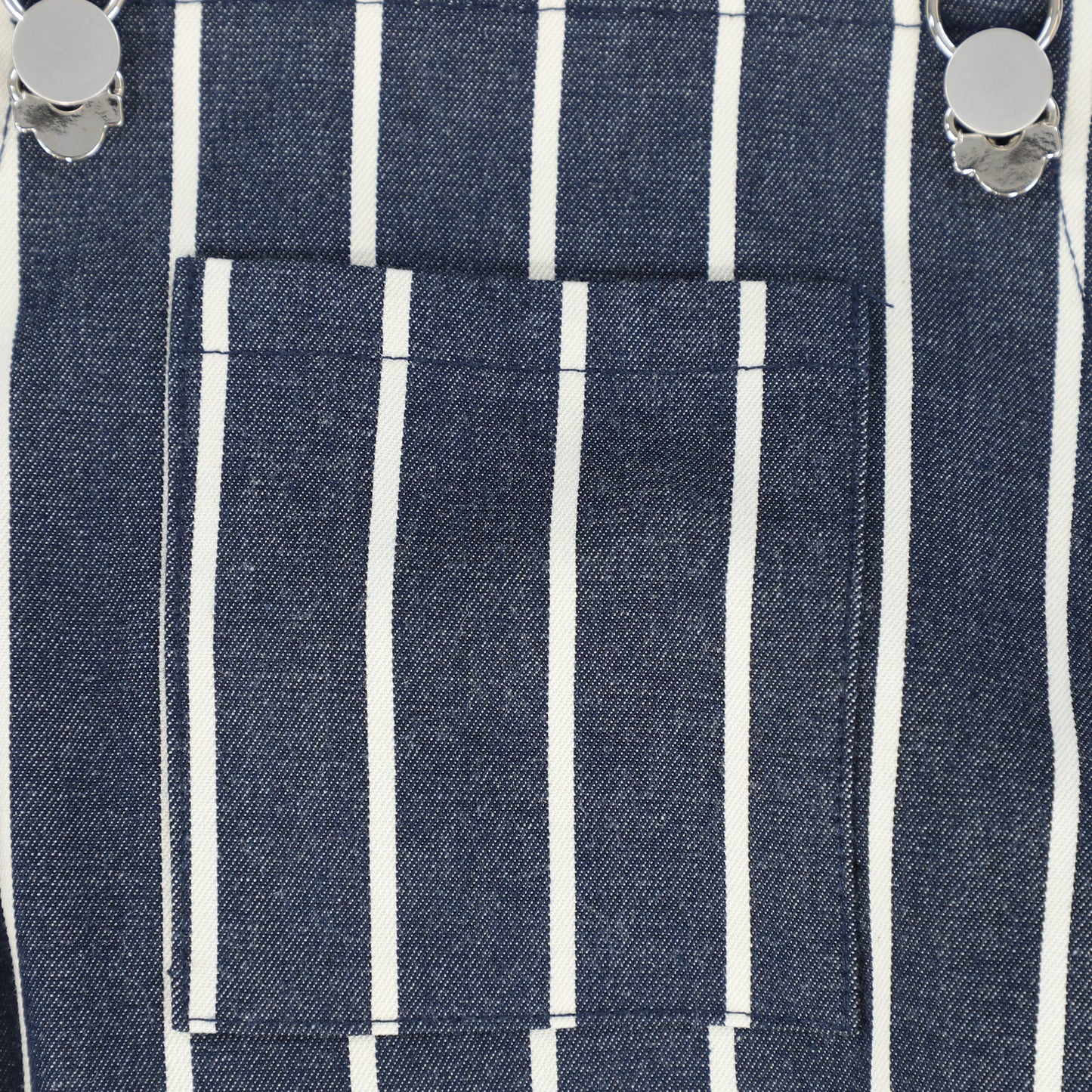 LE BOURDON NAVY STRIPED DENIM ROMPER