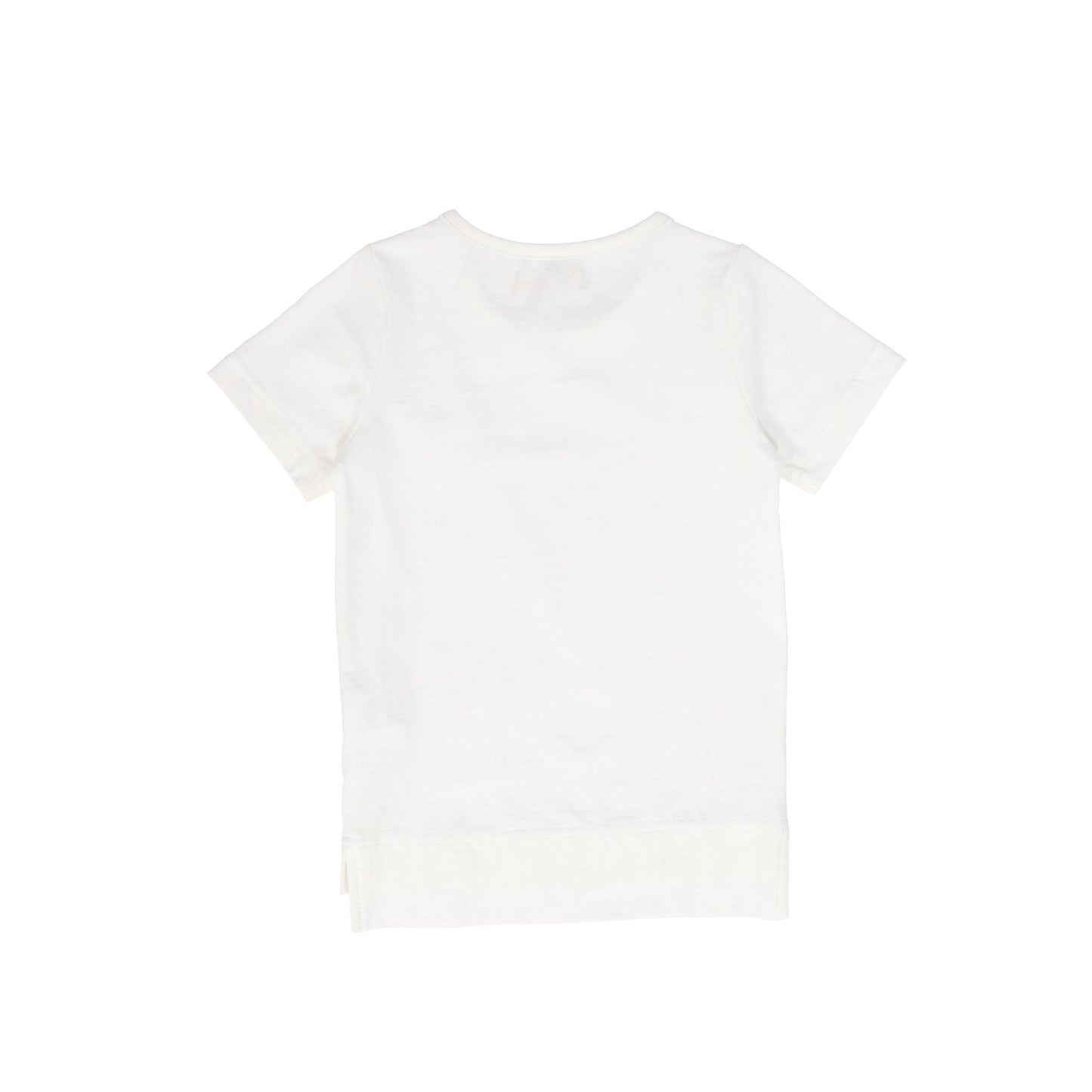 LE BOURDON WHITE LOGO PATCH BUTTON T-SHIRT
