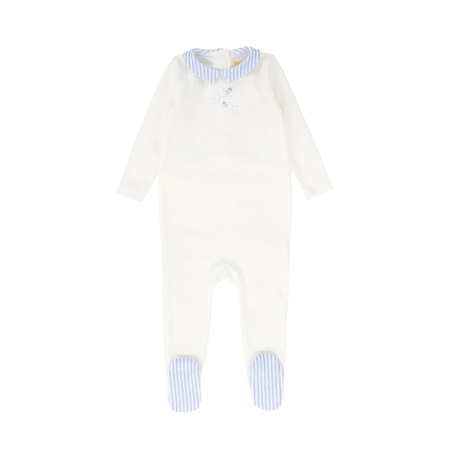LE BOURDON LIGHT BLUE BEE PATCH FOOTIE