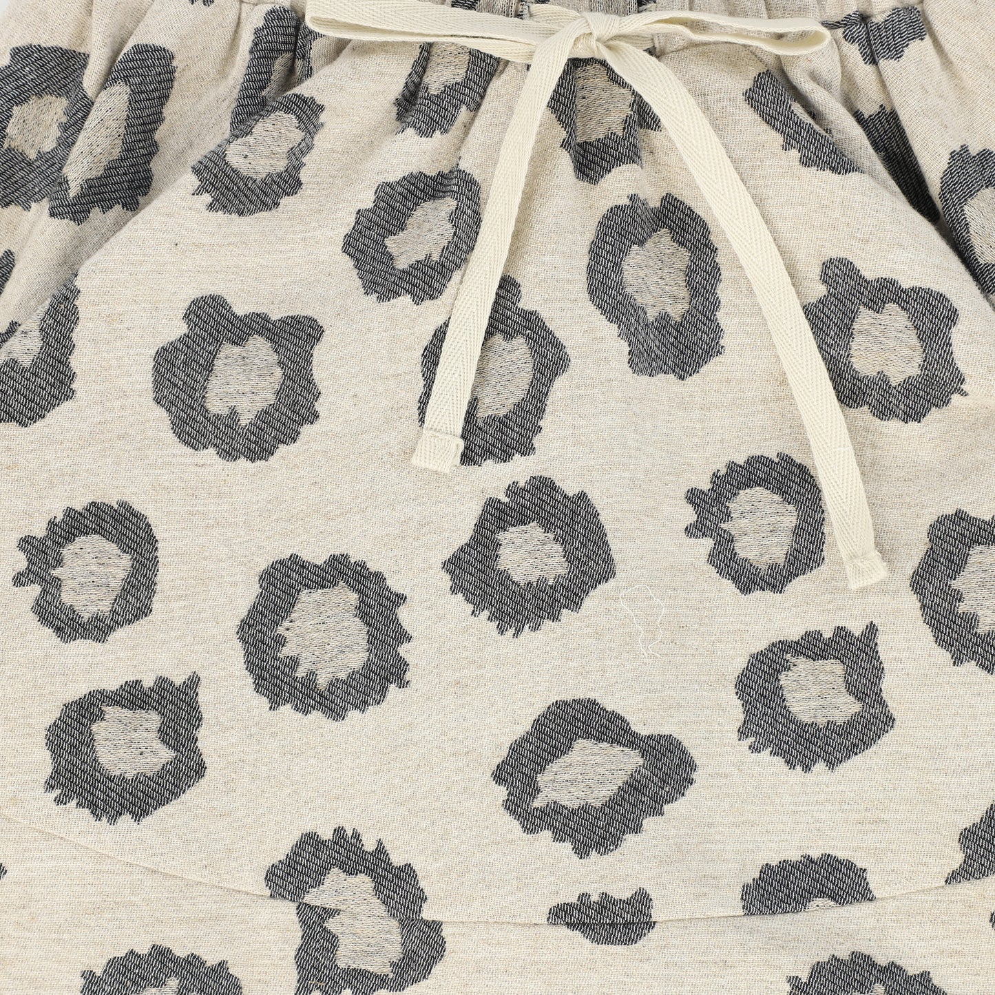 BAMBOO BEIGE LEOPARD FLARE SKIRT