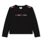 SONIA RYKIEL BLACK/MULTI COLOR LOGO STUDDED SWEATSHIRT [FINAL SALE]