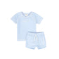 WATER CLUB LIGHT BLUE OUTLINE LOGO SHORTS SET