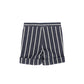 LE BOURDON NAVY STRIPE STITCHED POCKET SHORTS