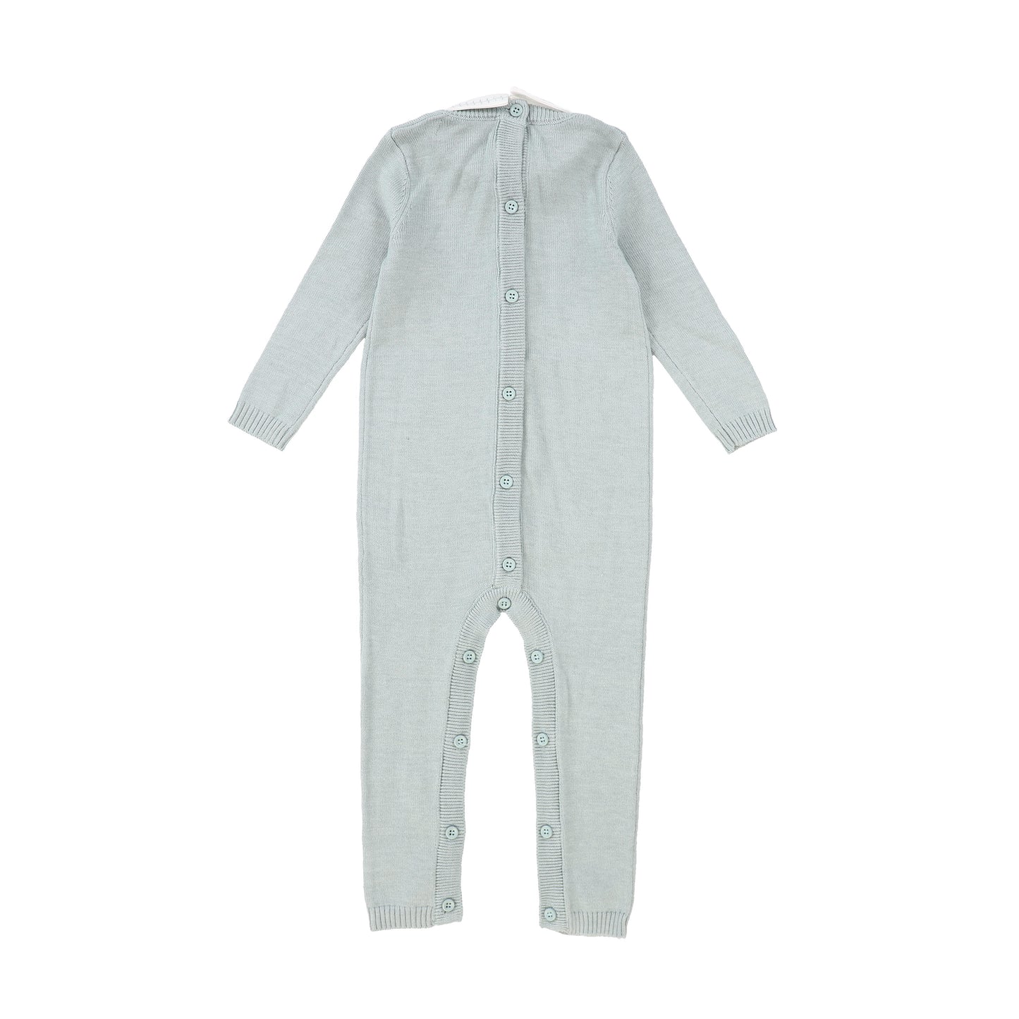 LE BOURDON GREEN KNIT CABLE STRIPE COLLAR ROMPER