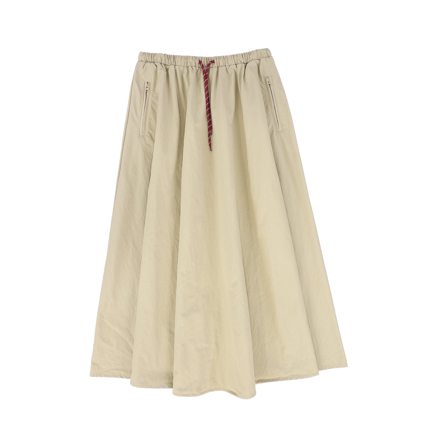VALENTINA TAN DRAWSTRING MAXI SKIRT [FINAL SALE]