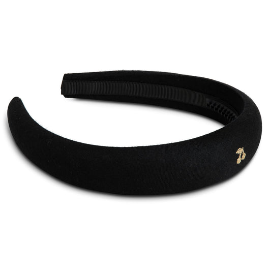 LE ENFANT BLACK CHERRY EMBROIDERED HEADBAND [FINAL SALE]