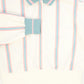 VALENTINA BLUE STRIPE POLO SWEATSHIRT