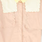 VALENTINA LIGHT PINK SCALLOP FRAYED STITCH BLOUSE