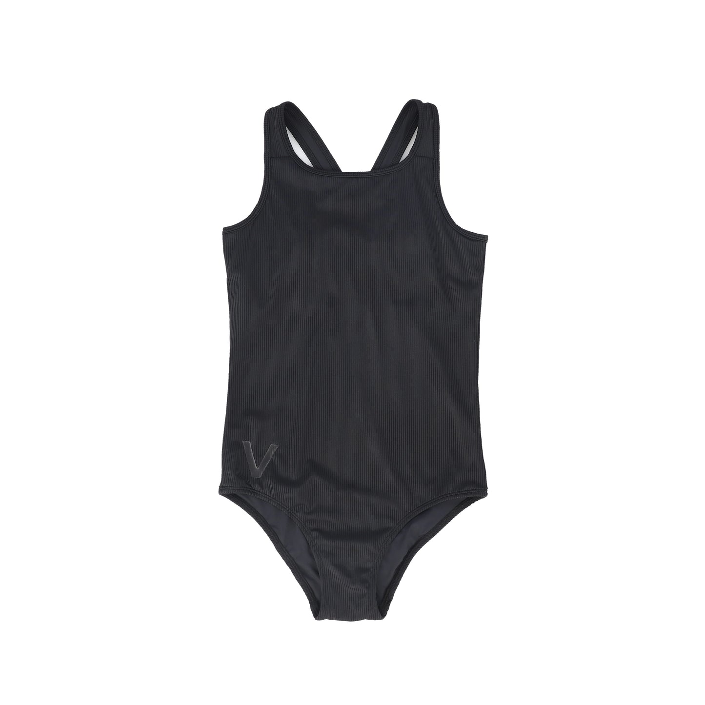 VALENTINA BLACK RIBBED SWIMSUIT