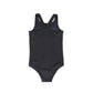 VALENTINA BLACK RIBBED SWIMSUIT