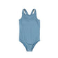 VALENTINA BLUE RIBBED SWIMSUIT