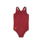 VALENTINA BERRY RIBBED SWIMSUIT