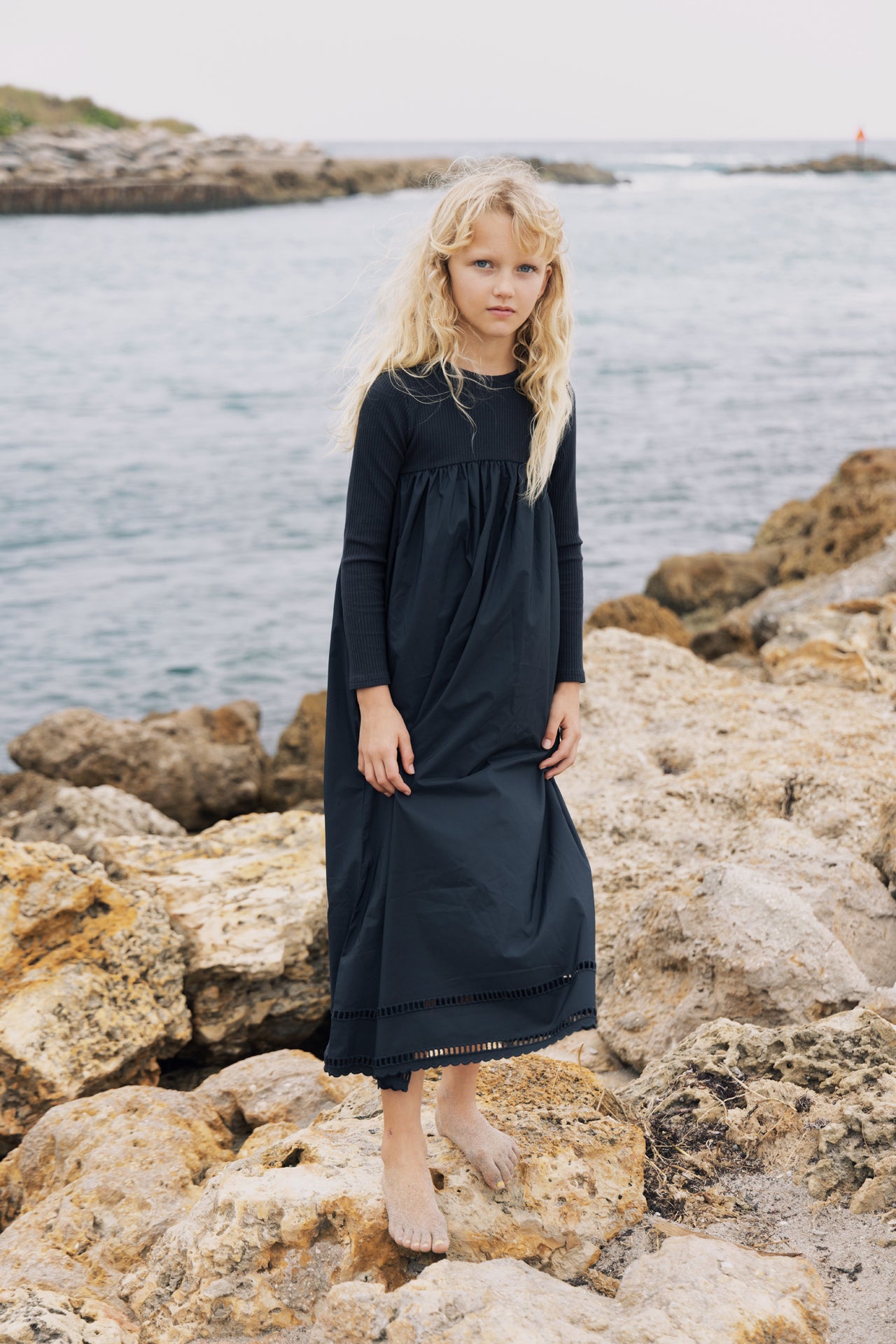 Kin & Kin Black Textured Maxi Dress | Size 12 Kin & Kin Black Textured Maxi Dress | Size 12