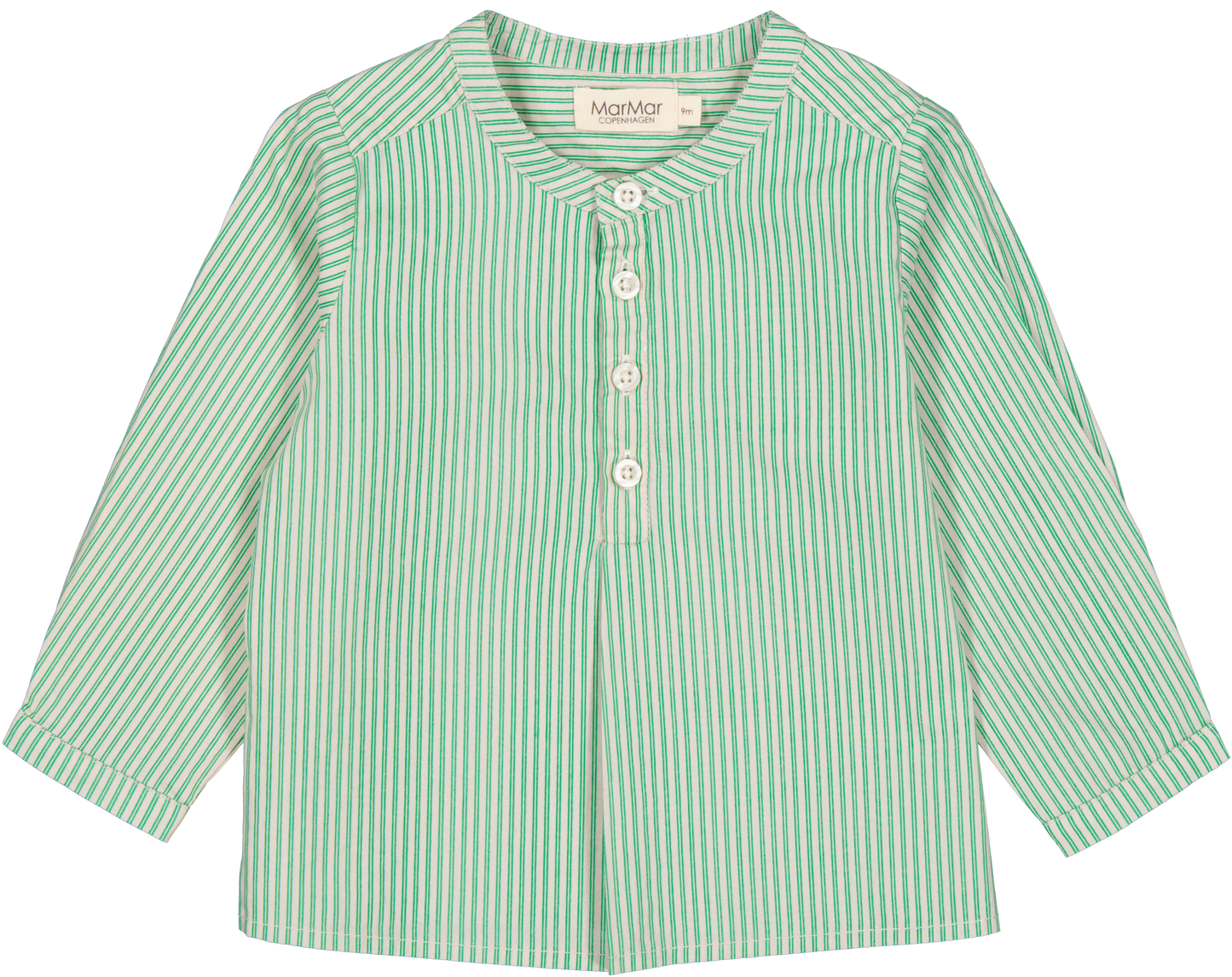 MARMAR COPENHAGEN GREEN STRIPED BUTTON SHIRT [FINAL SALE]