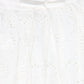 VALENTINA WHITE EYELET WAISTED MIDI SKIRT