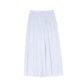 VALENTINA BLUE STRIPED LINEN SKIRT
