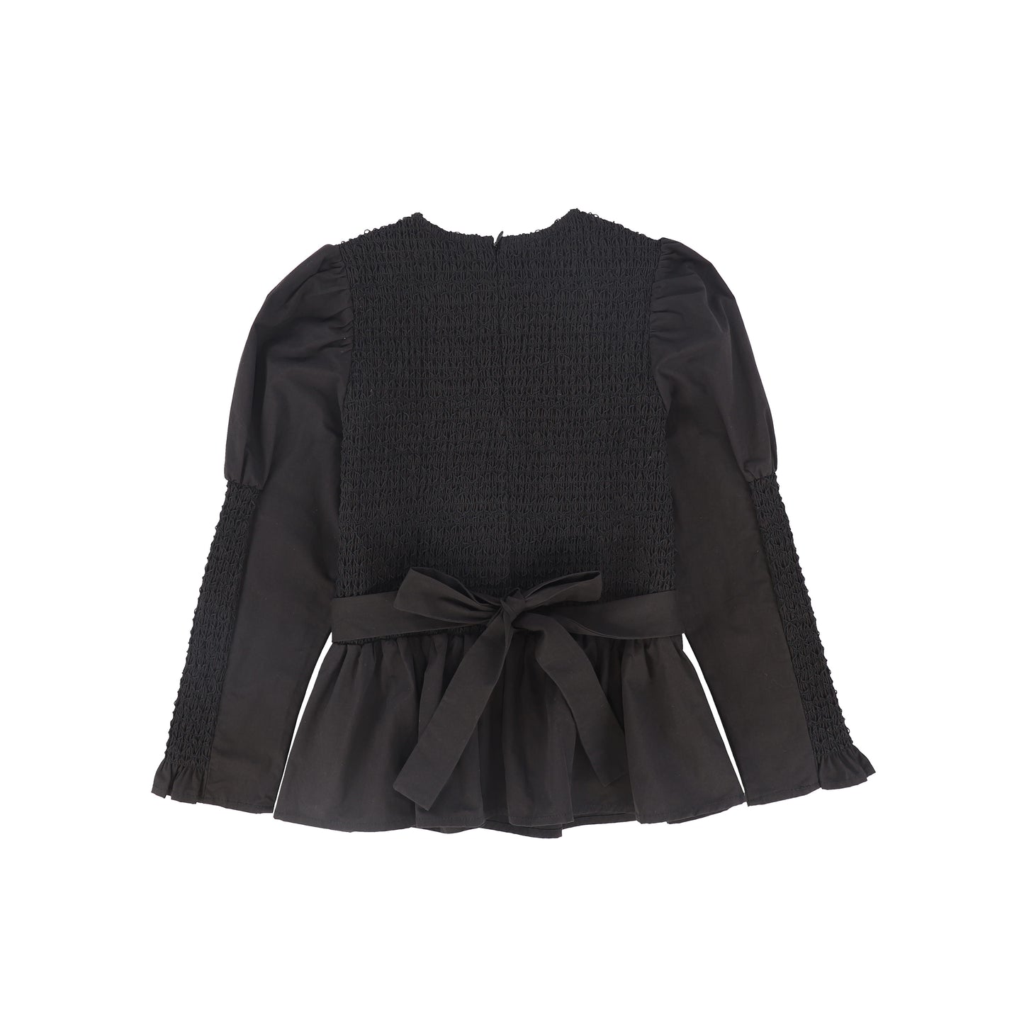VALENTINA BLACK SMOCK BLOUSE