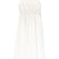 VALENTINA WHITE EMBROIDERED FLOWER POPLIN JUMPER