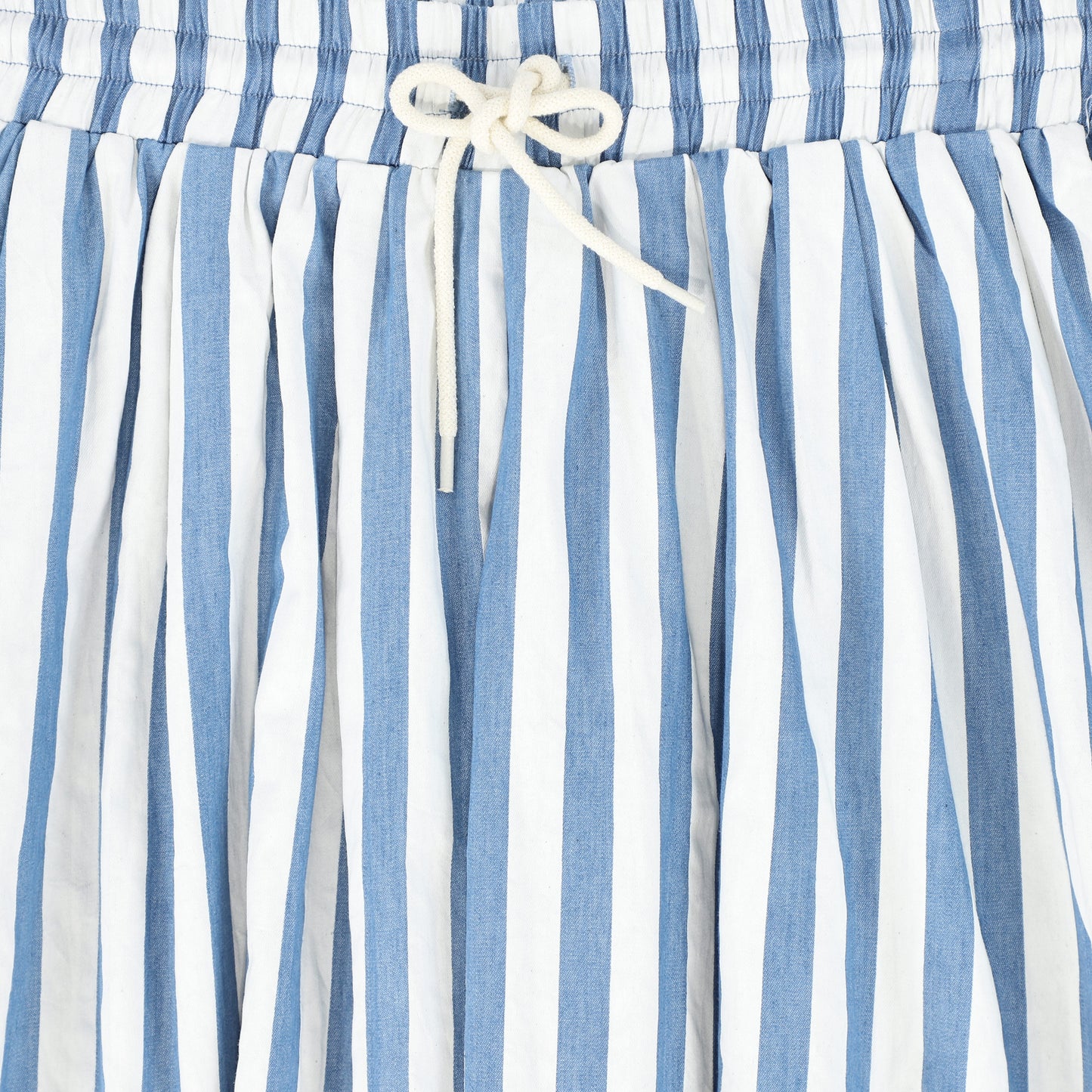 VALENTINA BLUE DENIM STRIPED DENIM SKIRT [FINAL SALE]