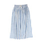 VALENTINA BLUE DENIM STRIPED DENIM SKIRT [FINAL SALE]
