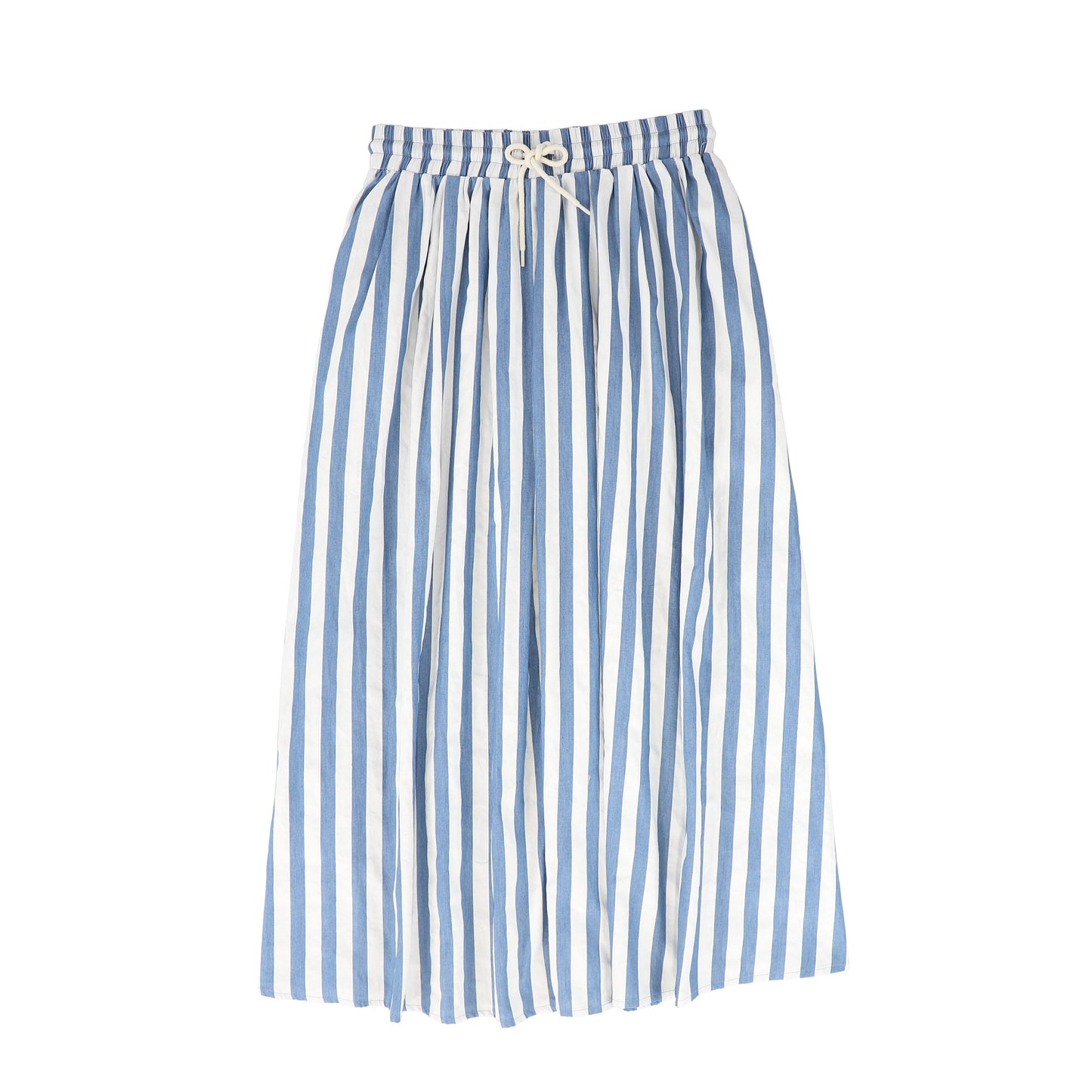 VALENTINA BLUE DENIM STRIPED DENIM SKIRT [FINAL SALE]