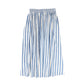 VALENTINA BLUE DENIM STRIPED DENIM SKIRT [FINAL SALE]