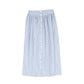 VALENTINA BLUE STRIPED POPLIN MAXI SKIRT [FINAL SALE]