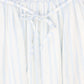 BAMBOO WHITE/BLUE LINEN STRIPED BELTED SKIRT