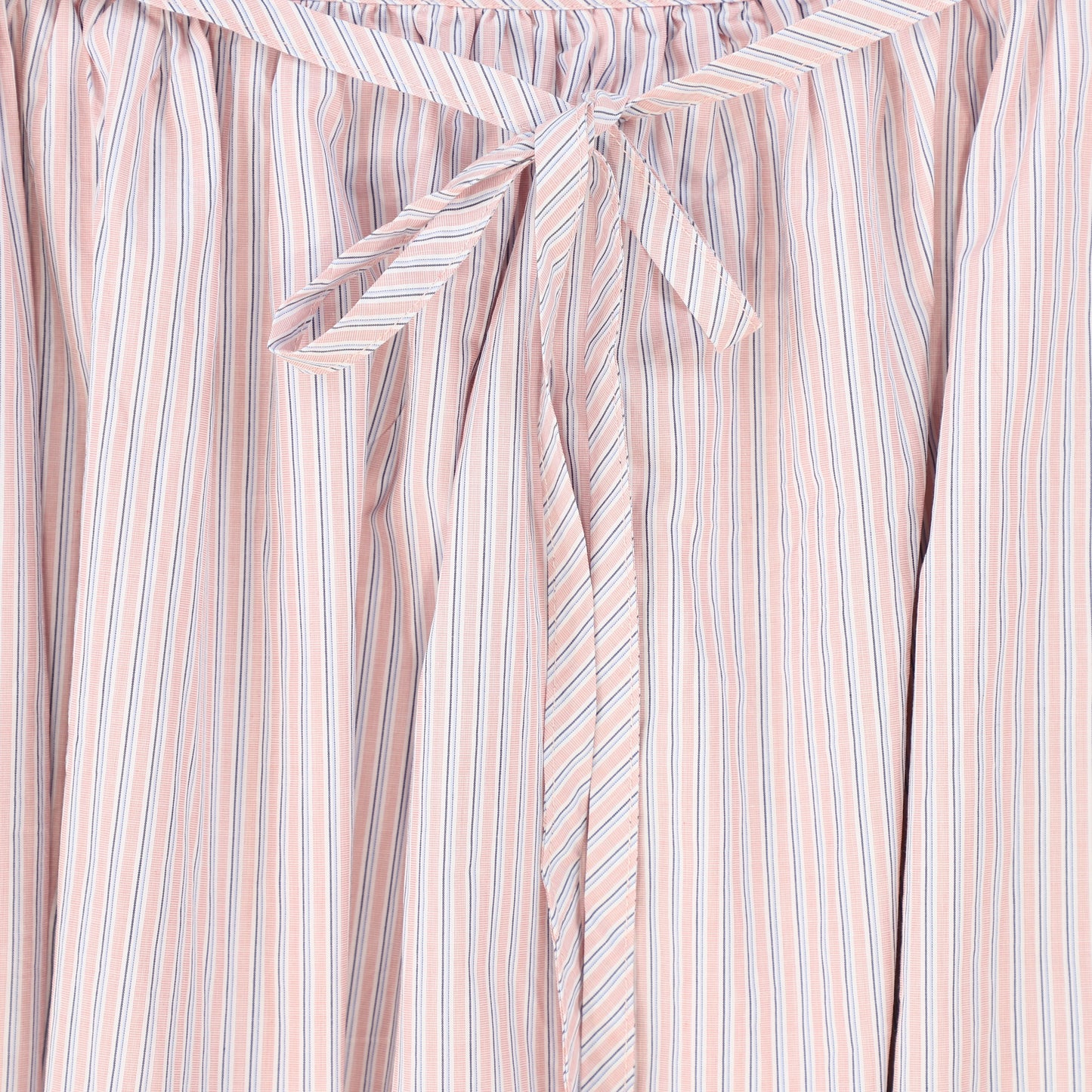 VALENTINA PINK STRIPED COTTON SKIRT
