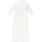 VALENTINA WHITE EMBROIDERED FLOWER SHIRT DRESS [FINAL SALE]