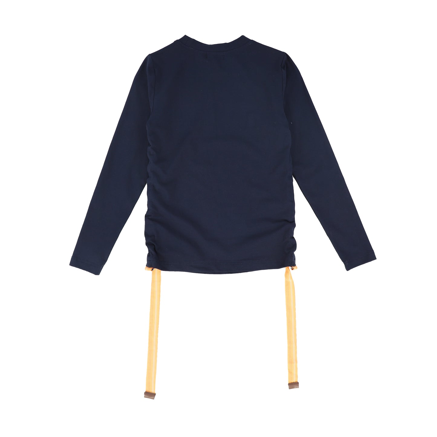 VALENTINA NAVY SIDE RUCHED TEE [FINAL SALE]