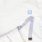 VALENTINA WHITE SIDE RUCHED TEE [FINAL SALE]