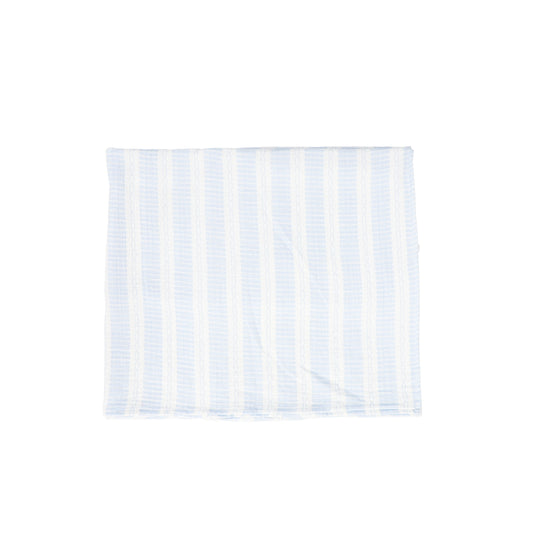 BEBE JOLEE BLUE PATTERN MUSLIN BLANKET