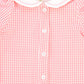 BEBE JOLEE FUCHSIA PINK GINGHAM COLLAR PAJAMA SET