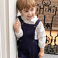 NOUNELLE NAVY DOUBLE BREASTED OVERALLS
